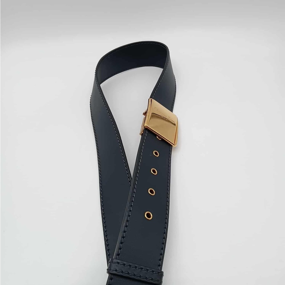 Dior Monogram Blue and Gold Clutch - Picture 5 of 16